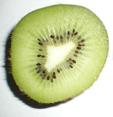 aufgeschnittene Kiwifrucht